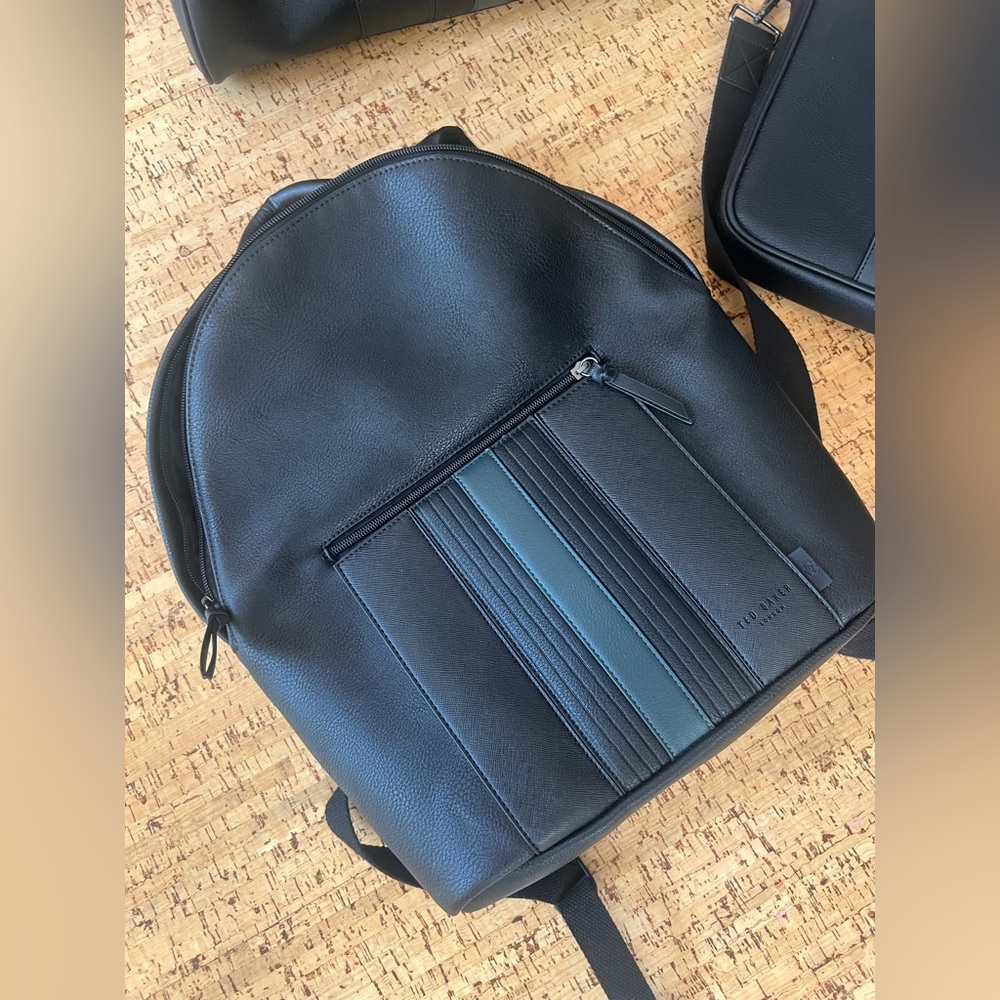 NWOT Ted Baker Black and Green Mens backpack